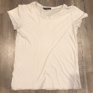 Brandy Melville White/Gray T-Shirt